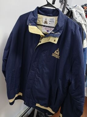 Champion Navy and Cream 'Irish' Lightweight Windbreaker Jacket